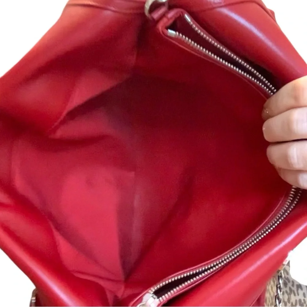 Christian Dior Medium Granville Cannage Bag Red Quilted Lambskin Leather - Picture 3 of 14